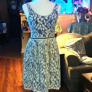 Jessica Simpson Cream Sleeveless Scoop Neck Sundress